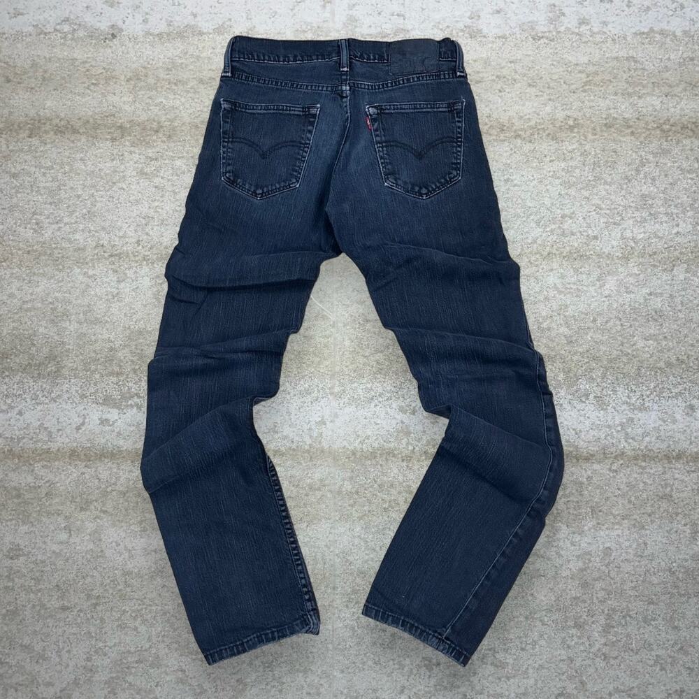 Vintage Y2K Levis 511 Jeans 29x32 Slim Fit Dark Navy Blue Wash Denim